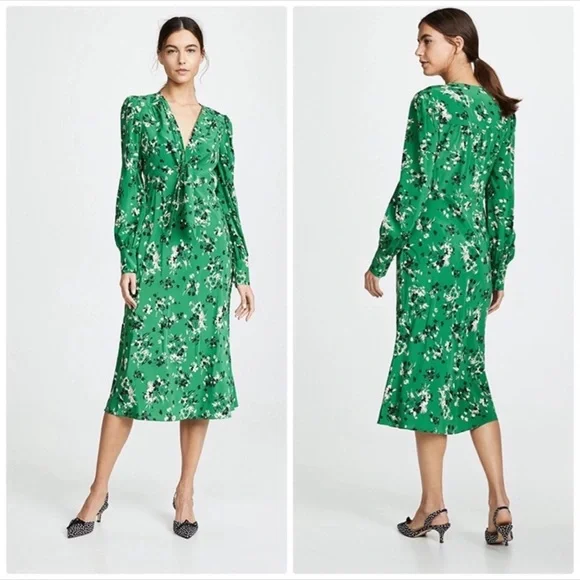 Veronica Beard Amber Midi Dress Sz 0 - Picture 3 of 6